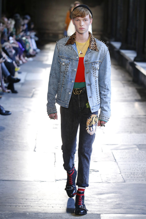 Gucci Resort 2017 luxury fashion denim