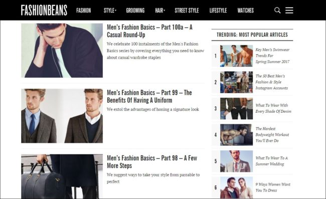 Men's style bloggers