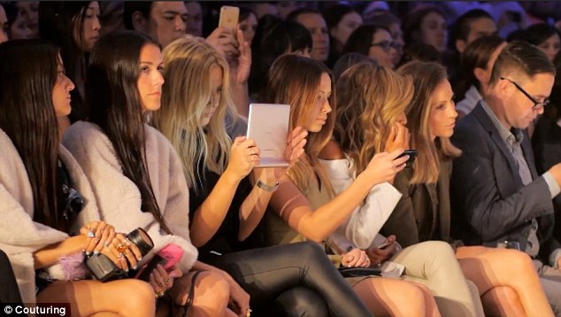 Luxury fashion. front row at fashion week 