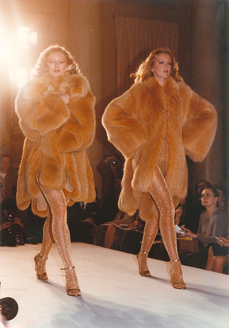 1979 | Carlo Tivioli fur coats Golden sandals by Aldo Sacchetti Source: Carlo Tivioli last solar eclipse era