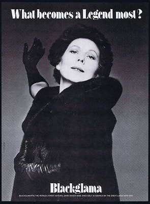 Renata Scotto - Blackglama Mink "What Becomes A Legend Most?" Ad Campaign 1979 solar eclipse