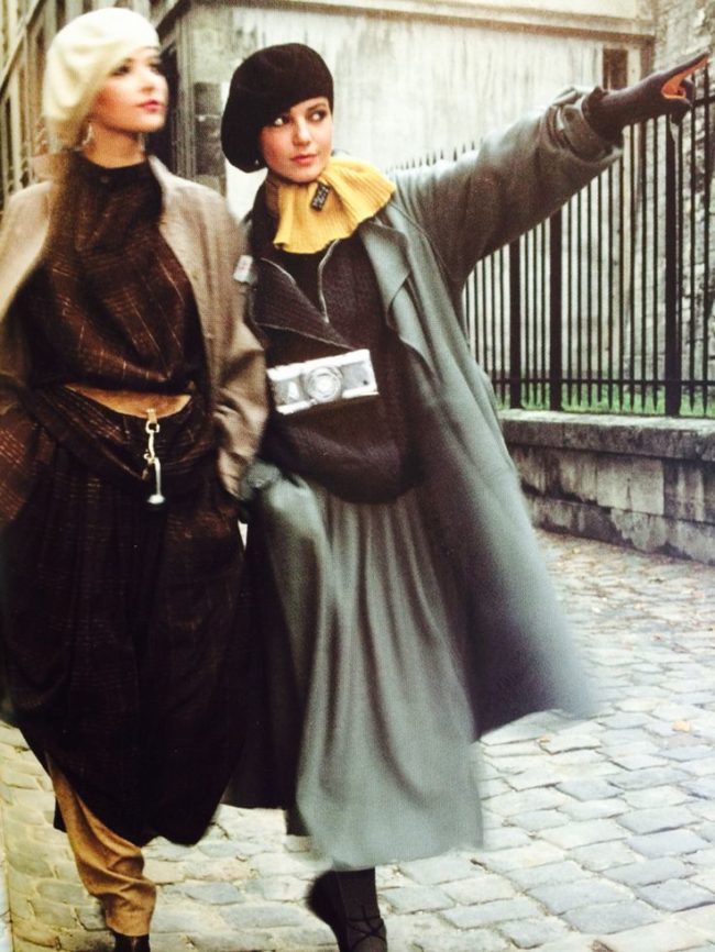 Fashion editorial from French Elle magazine in 1979 solar eclipse fashion