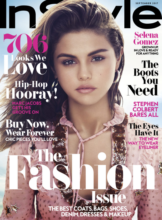 InStyle's September 2017 cover featuring Selena Gomez