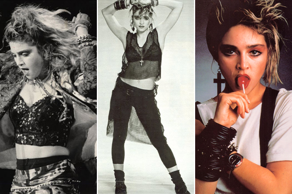 Iconic style. Madonna in her 20s. age appropriate style