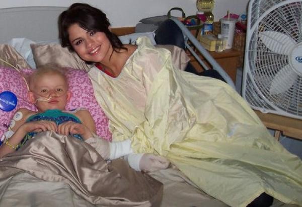 Selena Gomez is always one to lend time to children in need