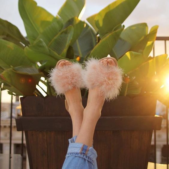 furry footwear to love summer 2017