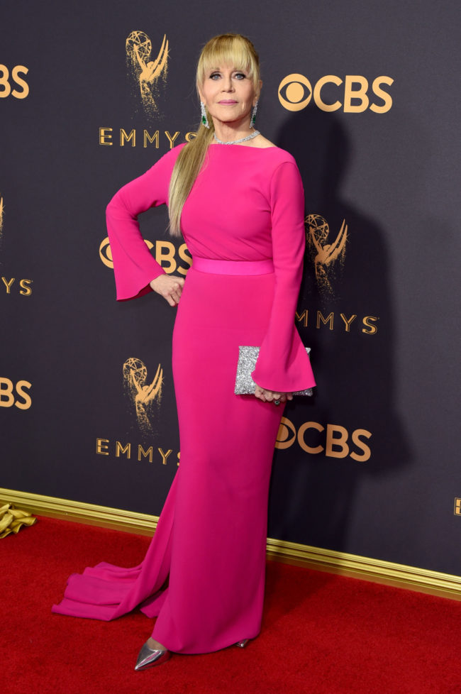 Jane Fonda at the 2017 Emmy Awards