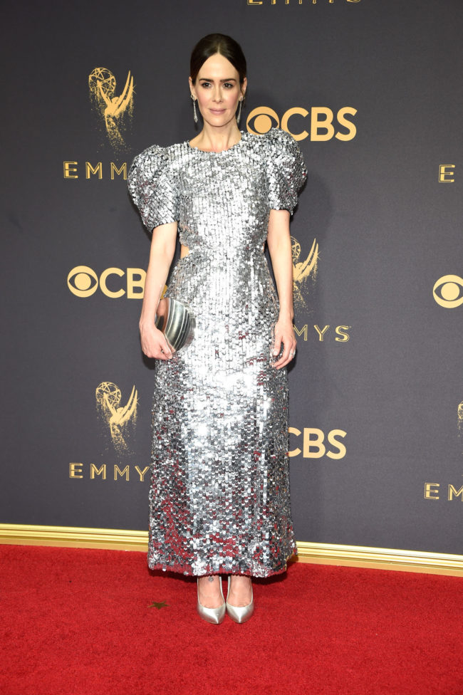 Sarah Paulson in Carolina Herrera at the 2017 Emmy Awards