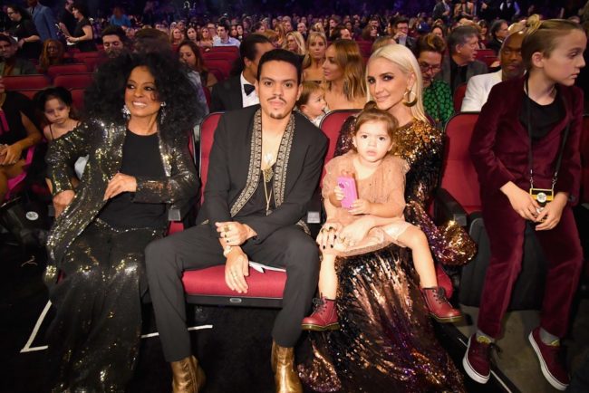 Evan Ross, son of Diana Ross, looked debonair and distinguished at 2017 American Music Awards