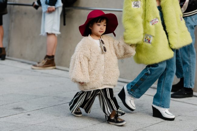 Even kids are enjoying the luxurious feel of fur