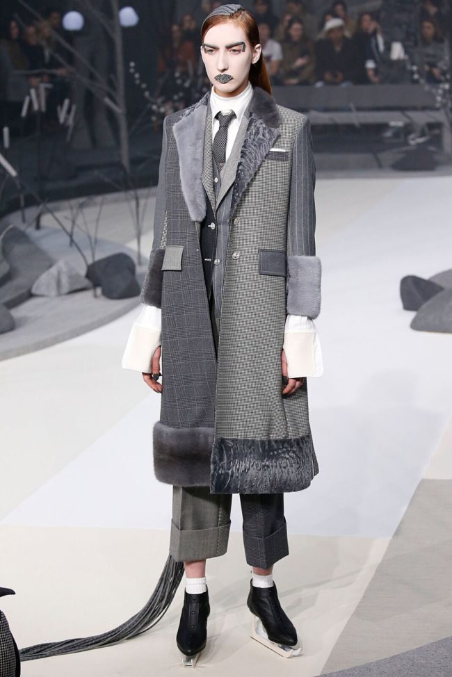 Thom Browne Fall 2017 mink