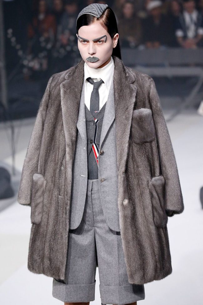 Thom Browne Fall 2017 mink