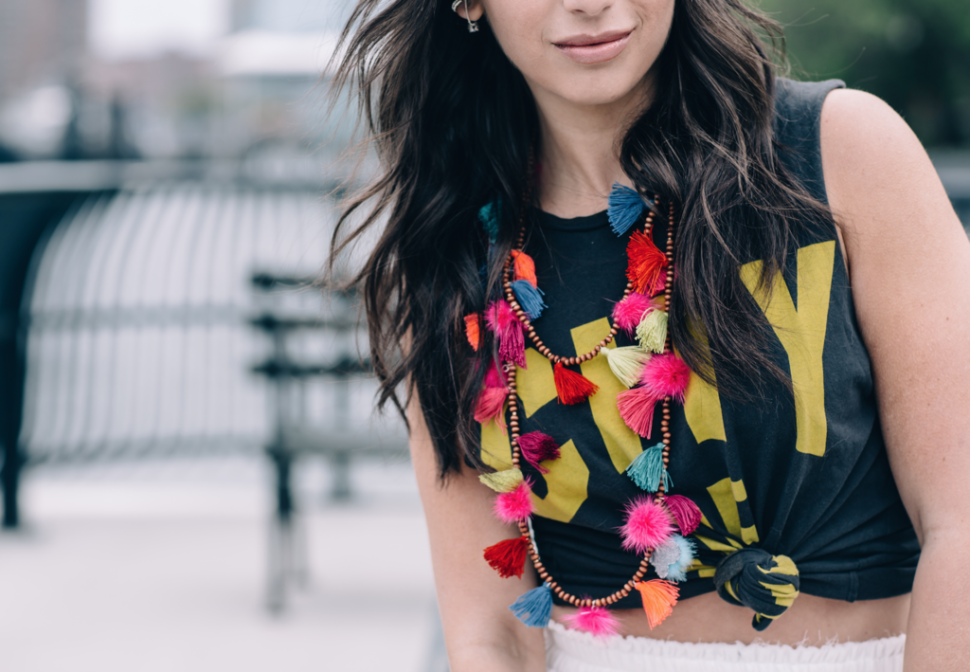 The Jocie Tassel Necklace - Bright Multi by Jocelyn stocking stuffers