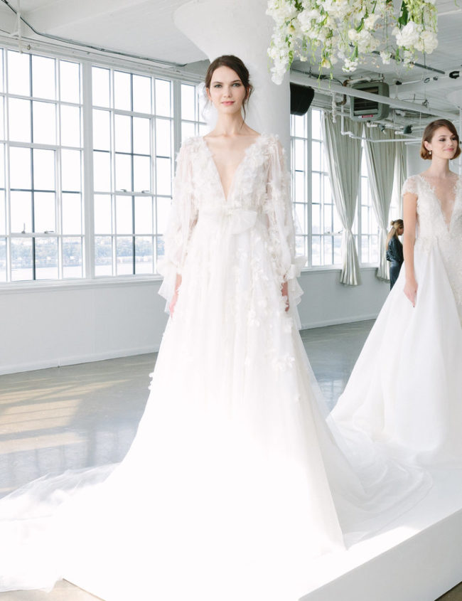 Marchesa Fall 2018 wedding fashion trends