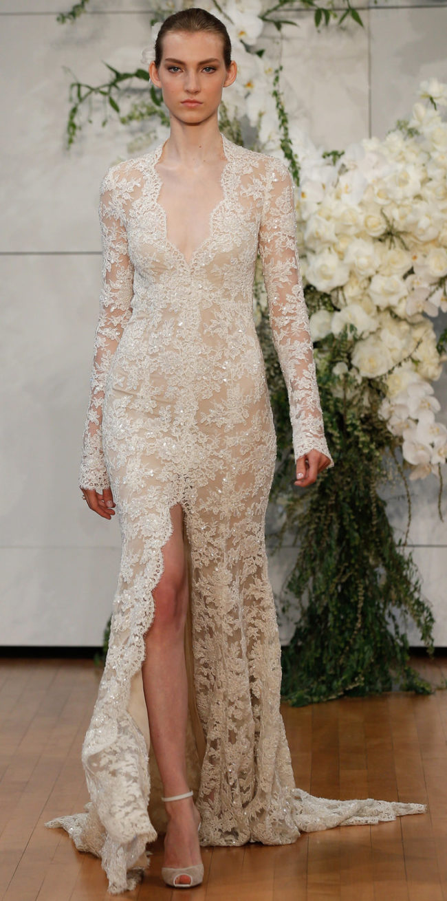 Monique Lhuillier Spring 2018 wedding fashion trends