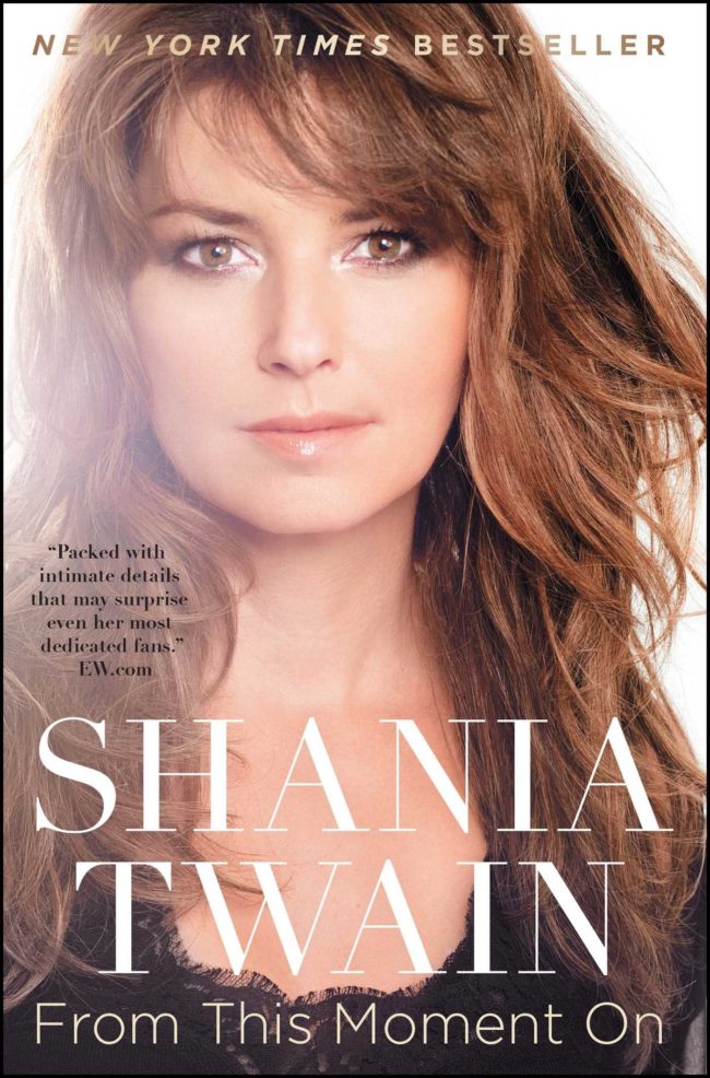 Shania Twain's memoir "From this Moment" chronicling her rise to fame