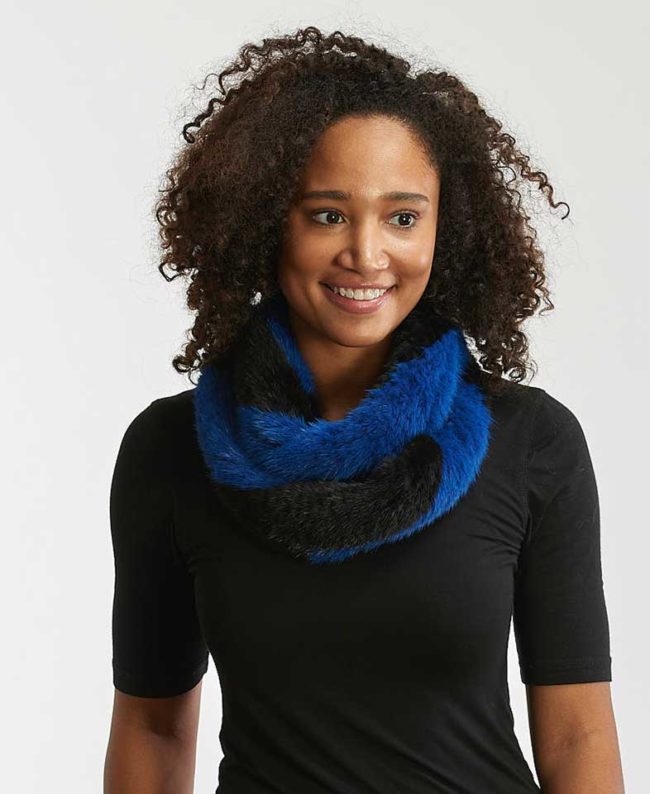 Mink Knitted Infinity Scarf by Alaskan Fur Company stocking stuffers