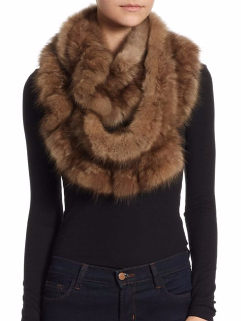 Sable infinity Scarf - The Fur Salon at Saks stocking stuffers