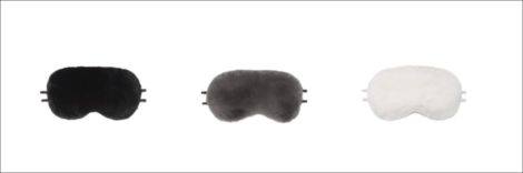 Mink sleep masks from Pologeorgis stocking Stuffers