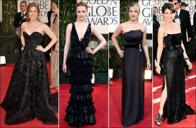 golden globe black dresses