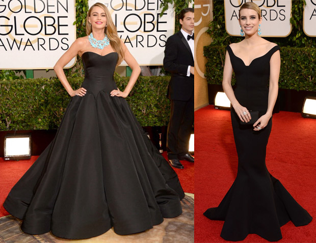 Golden Globes from the past black dresses