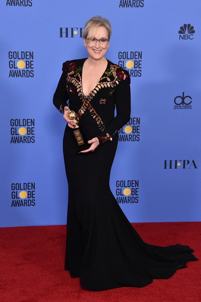 Meryl Streep in Givenchy | Golden Globes 