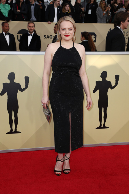 Elisabeth Moss at the 2018 Screen Actors Guild Awards