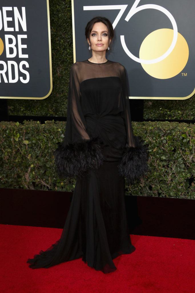 Angelina Jolie at the 2018 Golden Globes