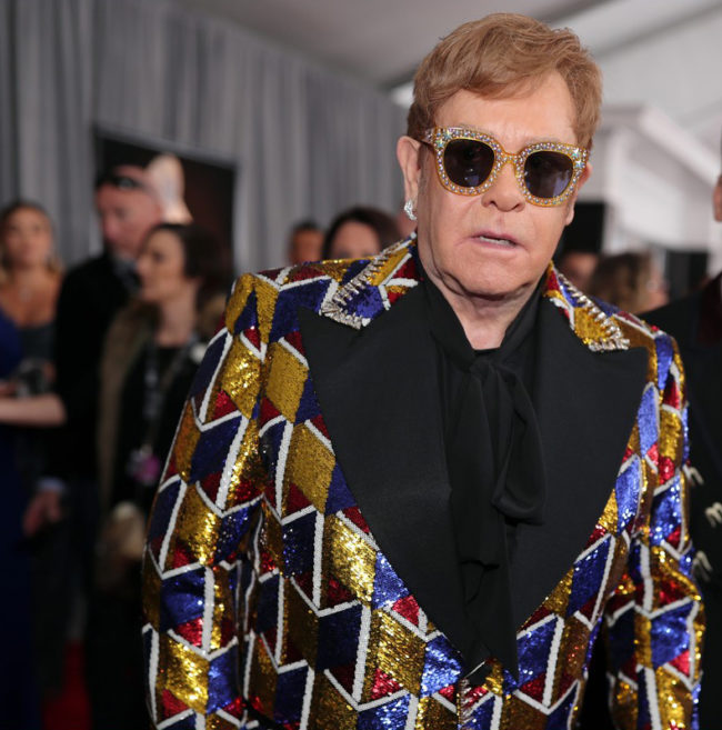 Sir. Elton John at the 2018 Grammy Awards