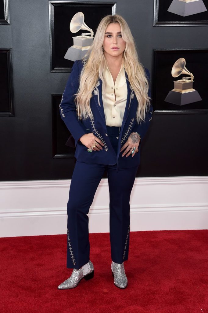 Kesha at the 2018 Grammy Awards