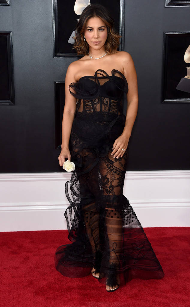 Liz Hernandez at the 2018 Grammy Awards