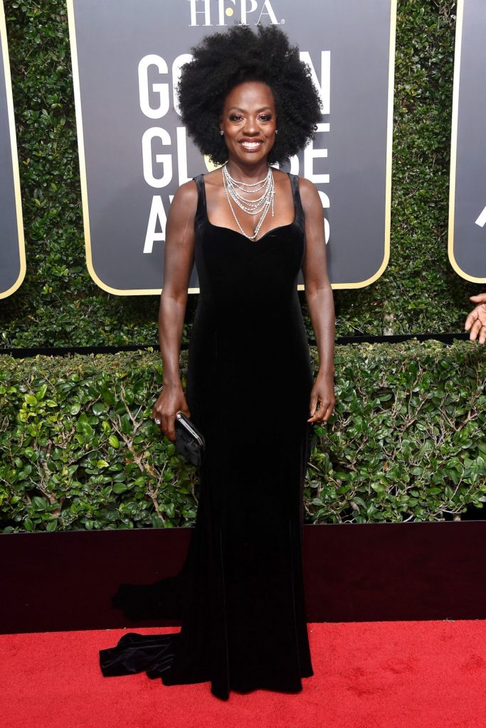 Viola Davis at the 2018 Golden Globes