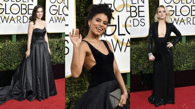 Golden Globes from the past black dresses