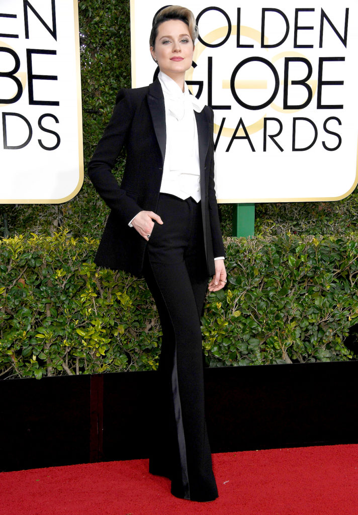 Evan Rachel Wood at the 2017 Golden Globes