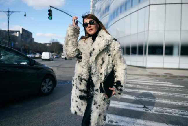 Inside models continued to march down the runways of New York Fashion Week.