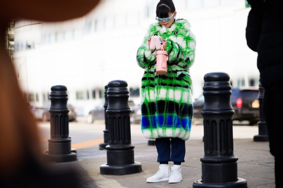 New York Fashion Week Fall 2018 street style is all about the coat!