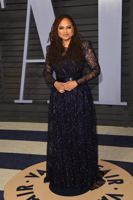 Ava DuVernay in a very demure but sexy Vera Wang dress at the Oscars