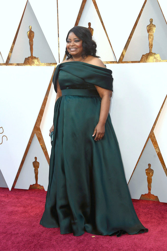 Octavia Spencer in Brandon Maxwell at the 2018 Oscars