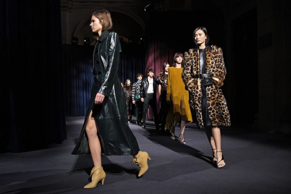 Givenchy runway finale during the women's 2018/2019 fall/winter Paris Fashion Week shows