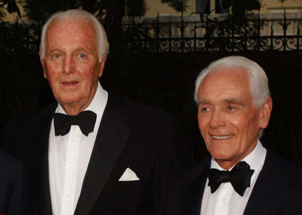 Givenchy(L) with longtime partner Philippe Venet