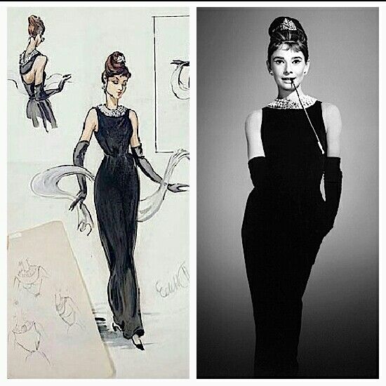 Hubert de Givenchy for Audrey Hepburn in Breakfast at Tiffany 's (1961).