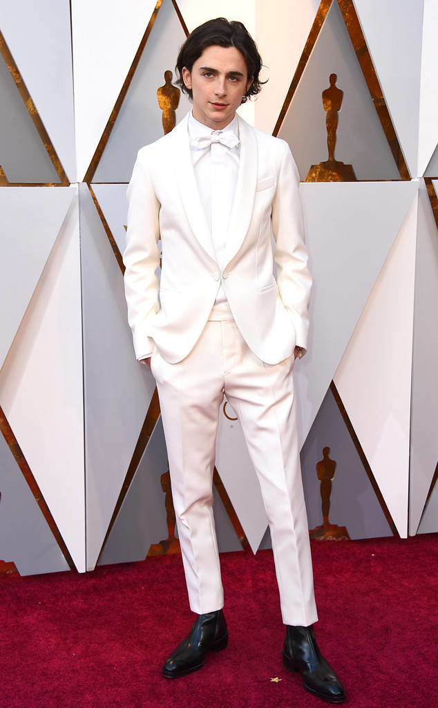 TIMOTHÉE CHALAMET made white tie look cool, hip and youthful and we're loving it at the Oscars