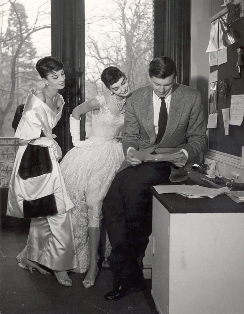 Audrey Hepburn wears three dresses from the movie, "Sabrina," 1954 designed by Givenchy