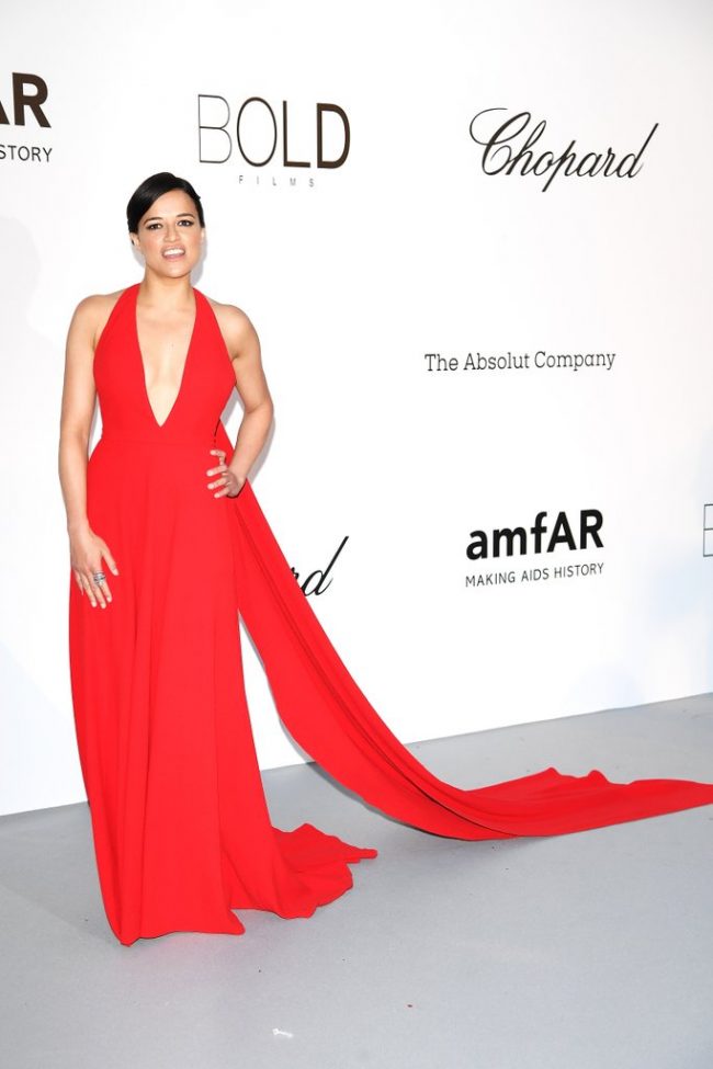 Michelle Rodriguez in Romona Kevezaat the 2018 Cannes Film Festival