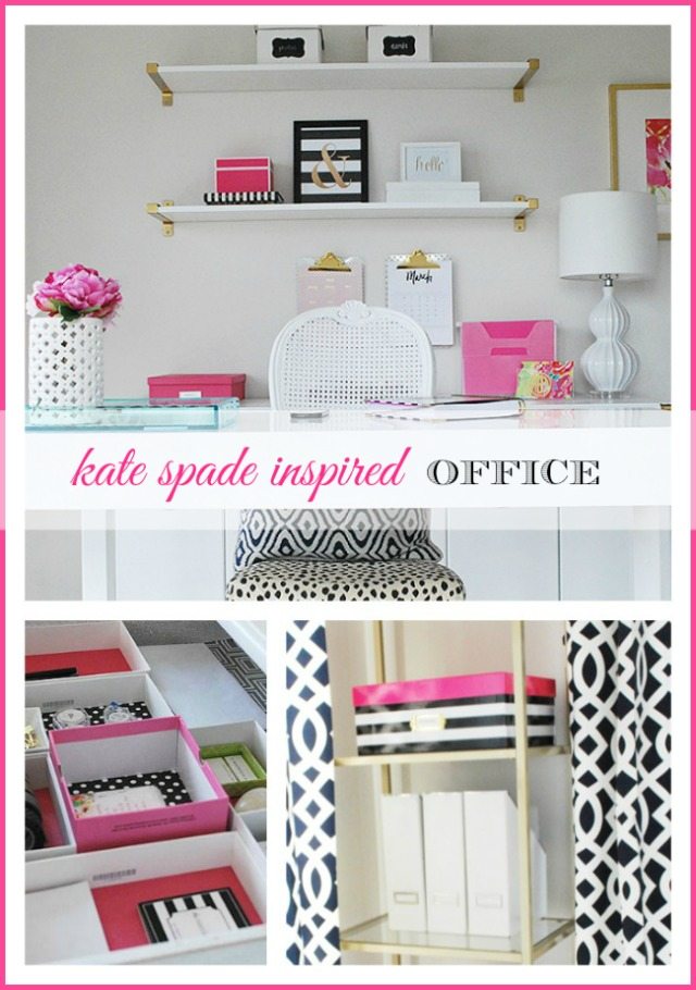 Kate Spade inspired office supplies collection