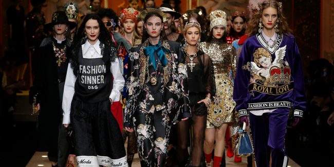 Fall 2018 Courtesy of Milan Fashion Week- Dolce and Gabbana