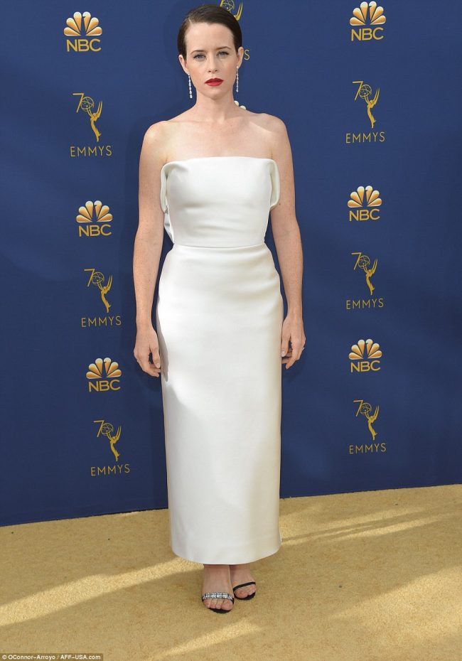 Claire Foy at th 2018 Emmy Awards