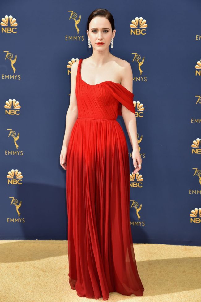 Rachel Brosnahan at the 2018 Emmy Awards