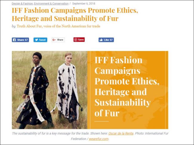 Fur Fashion Fall 2018 Advertising - What Drives A Campaign