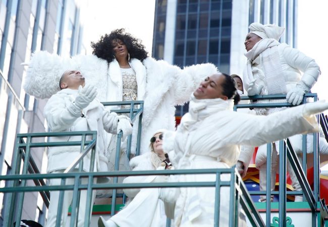 Diana Ross and Family at the Macy's Thanksgiving Parade 2018